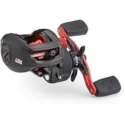 Abu Garcia BlackMax zurda Carrete - Negro/Rojo, 12 lb