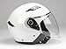 Produktbild Jethelm mit Langvisier BNO Jet200 Motorradhelm Roller Helm Schutzhelm Weiss (XS-XXL) (XL)