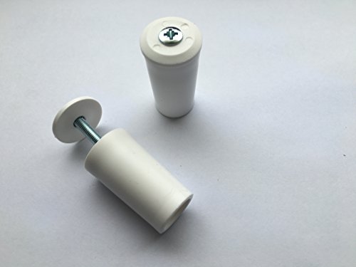 8 x Anschlagpuffer Stopper für Rollladen 40mm in weiß Anschlagstopper - 2