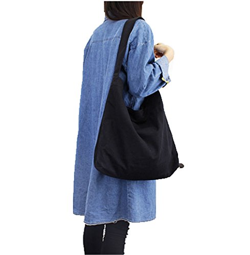 FakeFace Neu Umhängetasche Handtasche Einkauftasche Retro Literarischen Canvas Schultertasche Trage Tasche Messenger Bag - 2