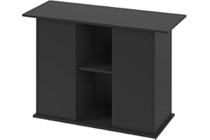 FERPLAST Hydor Mobile Acquari STAND DUBAI 100, in Legno, Ante Push-Pull, Resistente all'Acqua, Piedini Regolabili, Nero, 101 x 41 x h 73 cm