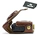 Produktbild MegaGear "Ever Ready" Dunkelbraun Leder Kamera, Tasche für Canon PowerShot G15, Canon PowerShot G16