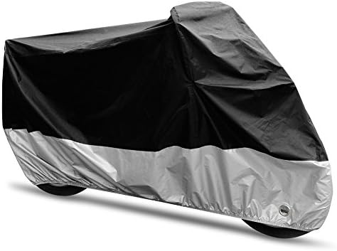 Rupse Motorbike Covers with Windproof Buckle Outdoor Motorcycle Bike Moped Scooter Cover Waterproof Rain UV Dust Prevention (XXL:96"*41"*49"/245*105*125CM)