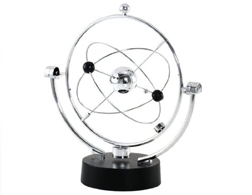 Milky Way Celestial Bodies Kinetic Motion Orbital Desk Toy (Silver)