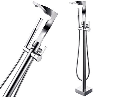 Preisvergleich Produktbild Freistehende Badewannenarmatur Standarmatur Venetie Wannenarmatur Messing Verchromt