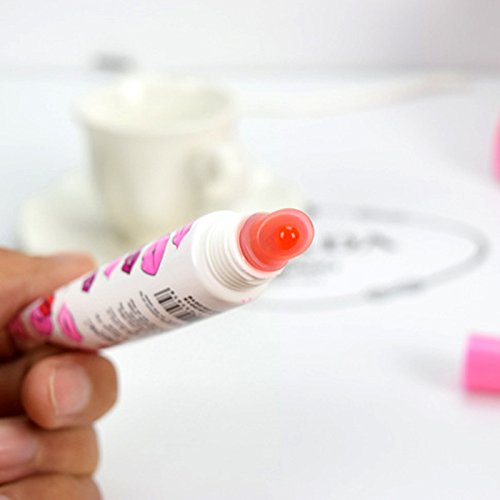 Peel off Lipgloss 6 Farben Tätowierung Magisch Farbe Lippenstift Lip Gloss Langanhaltendes und wasserfestes Lippentattoo Glial Lipstick Beauty Lip Gloss 6 Farben/set &1PCS Lip Brush - 9