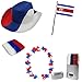 Produktbild Sonia Originelli Fan-Paket-2 WM Länder Fußball Hut Kette Schminke Schweißband Flagge Farbe Costa Rica