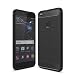 Produktbild HUAWEI P10Lite hülle Silikon weicher TPU Ultra dünn gebürstete textur Kohlefaser Telefon Case cover DECHYI-Schwarz
