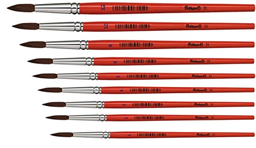 Pelikan 23/2/6/B Haarpinsel Sorte 23, Größe 2 und 6 - 2