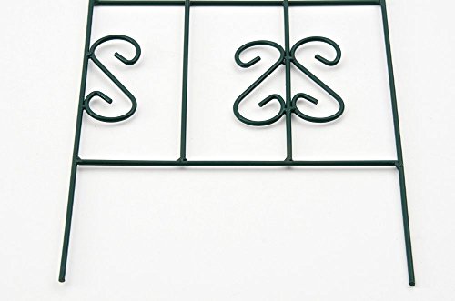 CLP massives Pflanzen Rankgitter ANDRIA aus Metall, Größe: 90 x 30 cm, Stabstärke 0,5 – 1 cm grün - 6