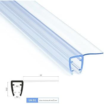 Shower Seal For Screens, Doors Or Panels | Fits 4, 5 Or 6mm Glass | Fits Some Matki Doors | 80cm, 90cm, 140cm Or 2m Long | SEAL133 (80cm - View #5