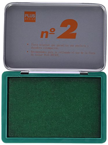 Plus Office 02 - Almohadillas para sellar n 2 80 x 120 mm verde Plus Office 02 - Almohadillas para sellar n 2 80 x 120 mm verde