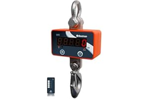 Gancho Pesador Baxtran STE de 100Kg, 300Kg, 500Kg y 1000Kg a elegir con mando a distancia ((1000Kg x 200g))