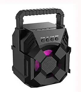 Techobucks 100% Branded Dual Horn Extra Bass Portable Wireless Bluetooth Led Light with 3D Sound Speaker Upto 8 Hours Long Battery Life|Splashproof