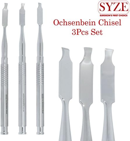 Dental Surgery Chisels Ochsenbein 3 Pcs Set (Up-Down-Straight) Periodontal Tools From SYZE