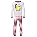 Produktbild Felicove_Weihnachten Schlafanzüge & Pyjamas Weihnachten Pyjama Mama & Papa & ich Papa Bier Hüte Tops + Streifen Hosen Familie Set Kleidung Nightwear Hosen Homewear Tops Felicove (Papa, M)
