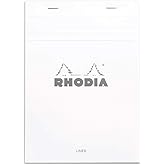 Rhodia Beyaz Bloknot Defter &Ccedil;izgili, 148x210 mm