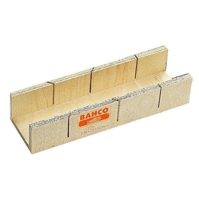 Bahco 234-W1 Boîtes à onglets 245 x 53 x 40 mm en bois lamellé-collé, Beige