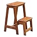 Produktbild WSSF- Dual-Use Pine Holzleiter Hocker 2 Schritt Rutschfeste Trittstufe Step Trittleiter Hocker Wechsel Schuhe Hocker Faltbare Climb Hohe Leiter Hausgarten & Küche Werkzeug Treppe Hocker