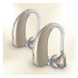 Delmicure 1303D Rechargeable Sound Device, Intelligent Noise Cancellation, Champagne Gold, Two Pack