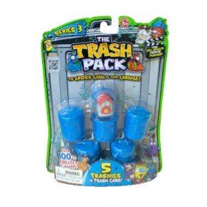 Imagen 2 de THE TRASH PACK BASURILLAS BLISTER DE 5 BOTES SERIE 3 AZUL
