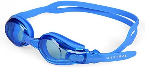 URXTRAL G100 Crystal Clear Comfortable Swimming Goggles with Anti-Fog Lenses,UV Protection,Watertight Designed,Nose Clip,Ear Plugs,Ultra-High Quality Swim Goggle For Adult Children Men Women And Kids - Swim Like A Pro (Blue)