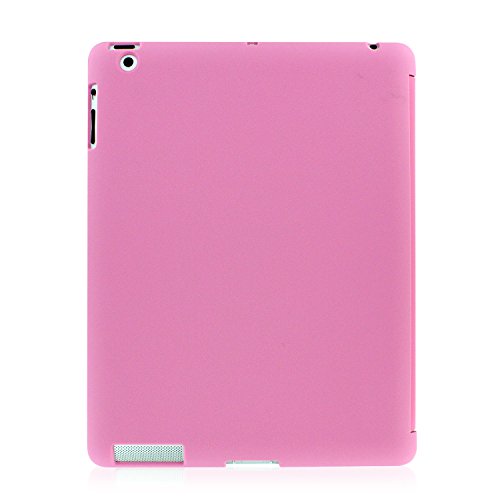 Khomo iPad 2, iPad 3, iPad 4 Retina Hülle Case Rosa Gehäuse mit doppelten Schutz ultra dünn und leicht, Smart Cover – Dual Pink - 2