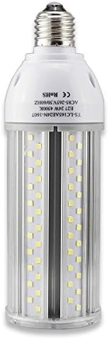 Tongsung LED Light Bulbs, 24W Naturally White(4500K), AC85V-265V, Super Bright Light output (2500LM Output)(Incandescent Equivalent:160W), With Aluminium Alloy Construction And Dust Cover(IP64),E27 Cap. Model:TS-LC165AE24N