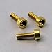 Produktbild Alu Inbus Schraube M3 x (0.5mm) x 10mm Gold