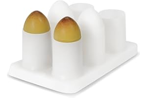 HOXYCOM Kit Moules à Suppositoires - Fabriqué en France, 3 tailles (1 ml, 2 ml, 3 ml), Moules Fabrication Suppositoires Réutilisables - 4 Plateaux - Maison et Labo