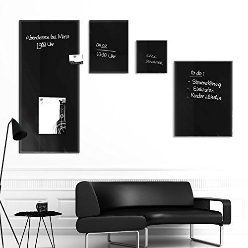 Master of Boards® Glas Magnettafel - 3 Größen wählbar - 20x60cm