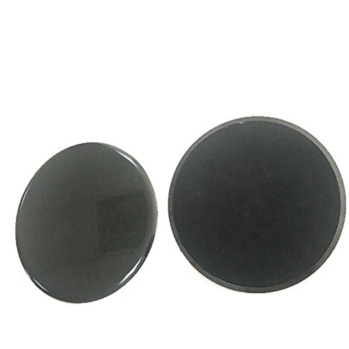 Roblue 2 Pcs Coulisses d'exercice Ronde Double Face Slips Curseurs de Base pour Tapis et Sols en ABS 17.8cm