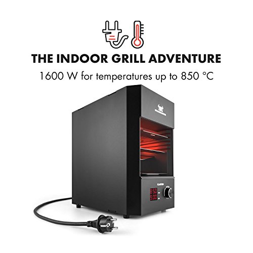 Klarstein Steakreaktor 2.0 Hochleistungsgrill (850 Grad, LED-Display, Abschaltautomatik, herausnehmbarer Grilleinsatz, einfache Bedienung) schwarz - 3