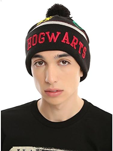 Harry Potter Pom Beanie | House Crest Collectors Edition (Gryffindor, Ravenclaw, Slytherin, Hufflepuff) (House Crests)
