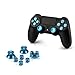 Produktbild OKCS® Sony Playstation 4 Dualshock 4 Controller Aluminium Buttons Ersatzteile Thumbsticks Tasten Steuerkreuz PS4 in Blau