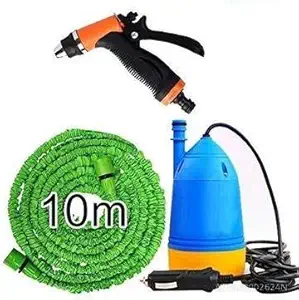 CPEX Plastic Portable High Pressure Automatic car Washer with Water Spray Gun, 10m Special Hose Pipe and Submersible Pumps (Multicolor)