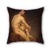 Produktbild Bestseason Pillow Covers Of Oil Painting Manuel Ignacio Vzquez - Male Nude 16 X 16 Inches / 40 By 40 Cm,best Fit For Christmas,teens Boys,kids Room,bedroom,outdoor