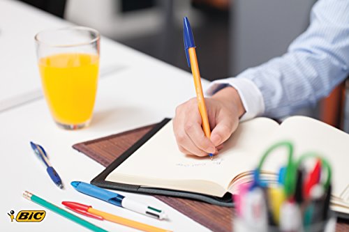 BIC Kugelschreiber Orange fine / 20 Kulis in Blau / Strichstärke 0,35 mm – fein / Dokumentenecht - 7