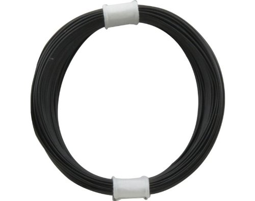 Preisvergleich Produktbild Kupferschalt Litze schwarz - extra dünn 0,04 mm 10m Ring