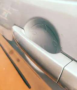 BIG FLAG 3D Gel Type Car Door Invisible Clear Handle Cup Scratch Guard Sticker Univerasal for All Cars (Pack of 4)