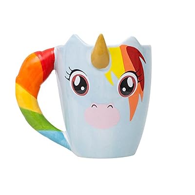 Thumbs Up UNIMUG Unicorn Mug Tasse Licorne Céramique Multicolore 11 x 10,5 x 11 cm