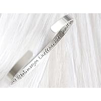 personalisierter, individualisierter Brautmutter SELECT 925 Sterling Silber Armreif 5mm breit 1,5mm dick handgestempelt glänzend: Liebe Mama ♡ heute Braut, morgen Ehefrau, aber immer Deine Tochter