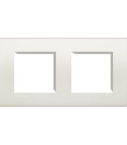 Plaque Verticale Double Bticino Axolute 23825 - Bois Wenge, Pour Installation électrique