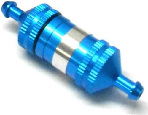 51751B 1/10 1/8 Scale RC Model Alloy Aluminium Oil Nitro Glow Fuel Filter Light Blue
