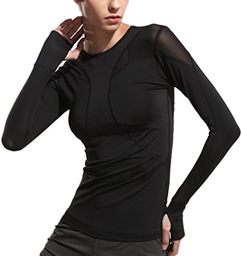 AEROBIC Women Sport Gym Yoga Long Sleeve Shirt Slim Fit Performance Running Tops