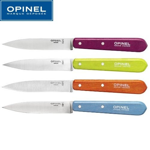 Opinel Küchenmesser-Set, lebendige Farben, 4 Messer Nr. 112 - 2