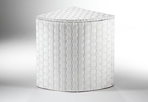 Wäschebehälter Wäschekorb Wäschebox Wäschesammler Wäschetruhe Nylon weiss - 2