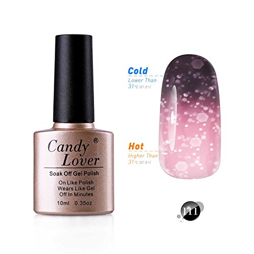 Candy Lover 10mL Soak Off LED Gel Nagellack Thermo Color Changing Gel Chameleon Shellac Polish Nagellack Farbe #111