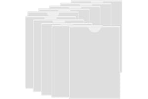 XINGSUI Pochettes Autocollantes Transparentes-Porte Cartes Autocollants avec ouverture supérieure,Porte-Cartes Plastique Transparent,Pour ranger et protéger (Centimètres, 21x30)