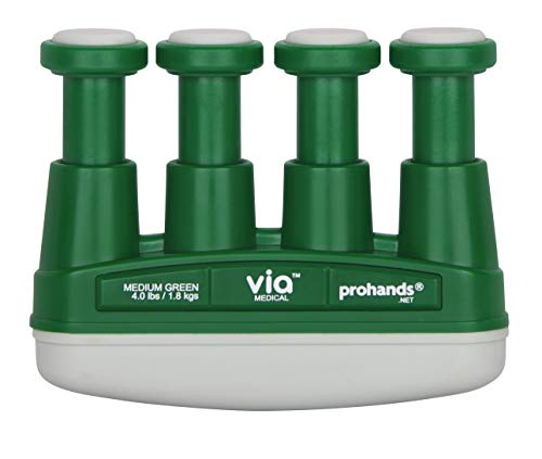 prohands by Gripmaster VIA - Aparato entrenador de dedos, color Verde - Media 4lbs